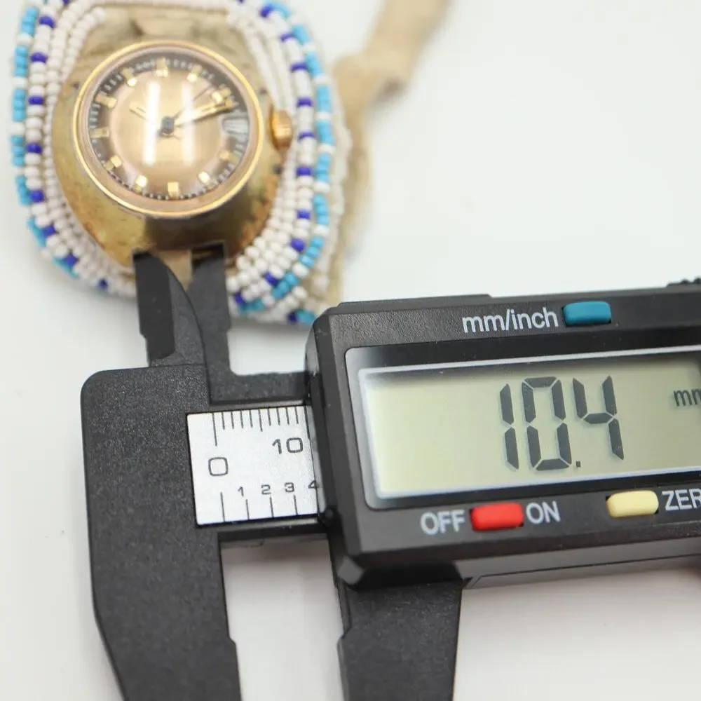 Vintage Timex Mechanical Womens Wind Up Watch Gold Bronze Tone w New Battery